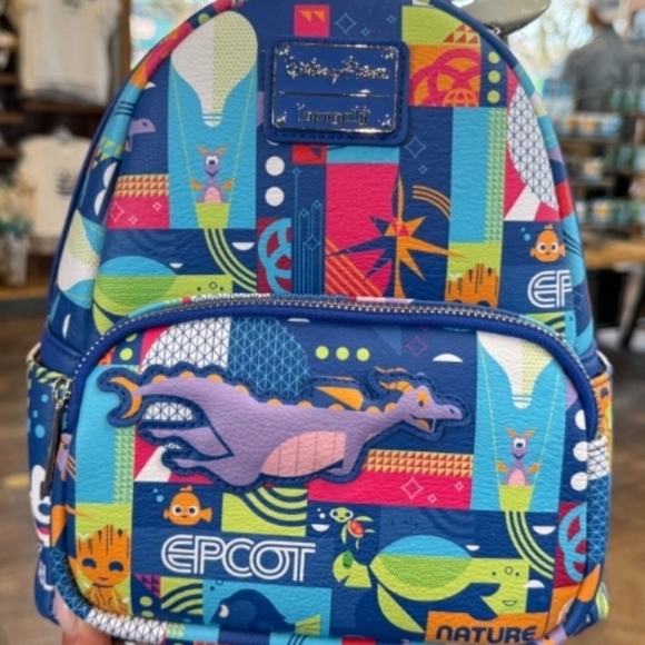 Disney Parks Epcot Loungefly Mini Backpack